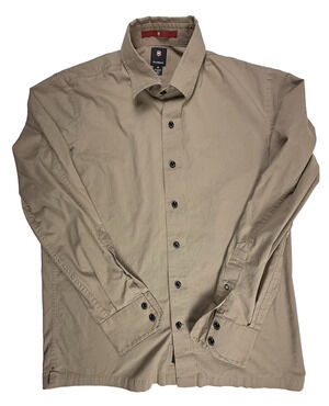 Victorinox Swiss Army Shirt Med Khaki Brown Long Sleeve Utility Shirt Gorpcore